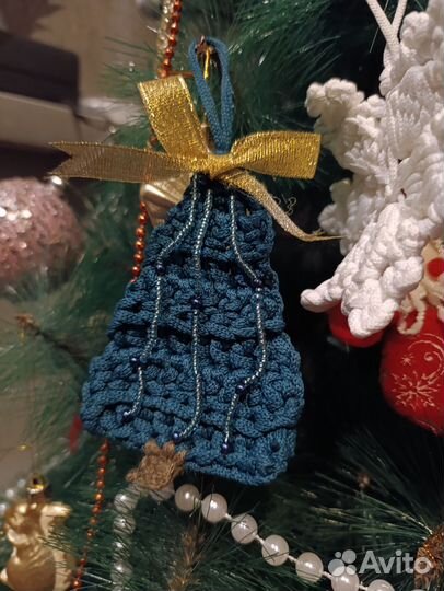 Вязанная игрушка на ёлочку 