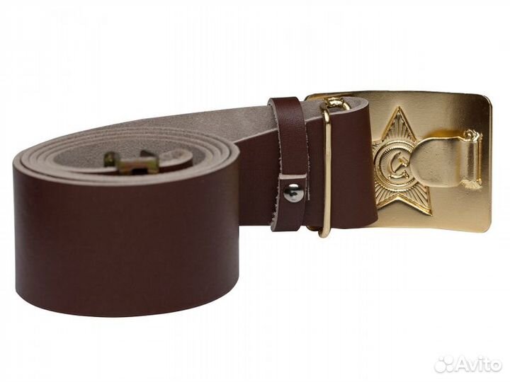 Ремень солдатский (коричневый)