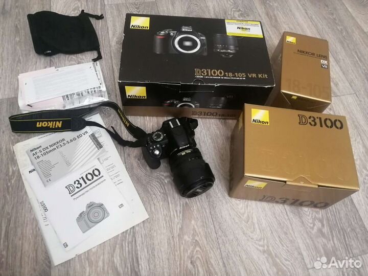 Зеркальный фотоаппарат nikon D3100 18-105 VR Kit