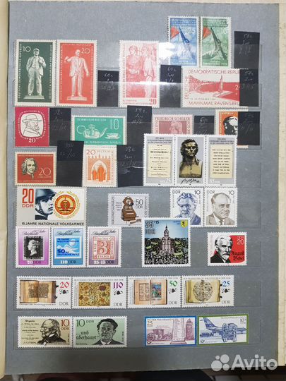 Почтовые марки альбом ГДР 1950-1990 годов 2 часть
