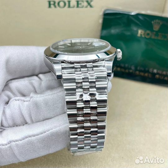 Rolex datejust mint green Dial Stainless steel