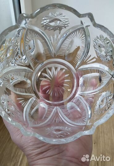 Хрустальная селедочница/Салатник