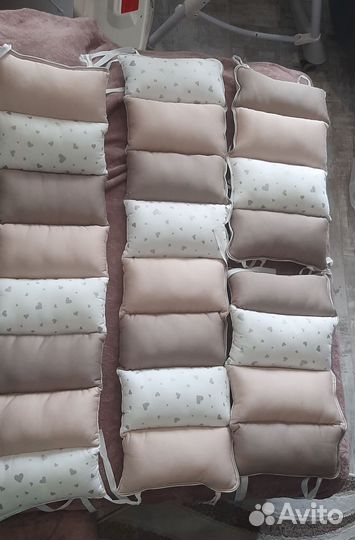 Бортики и балдахин в детскую кроватку