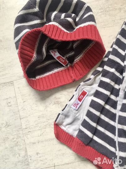 Dpam комплект шапка и шарф демисезон 3-4 года
