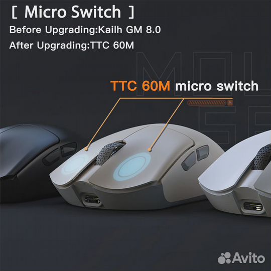 Беспроводная игровая мышь darmoshark M3