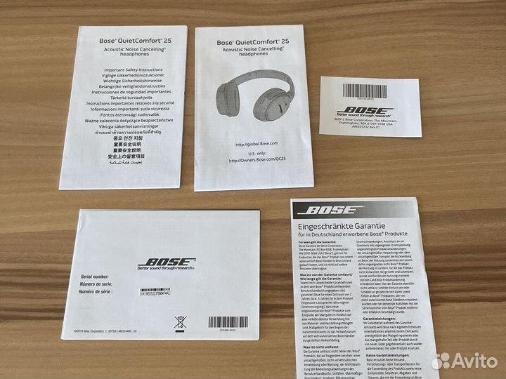 Наушники Bose quietcomfort 25