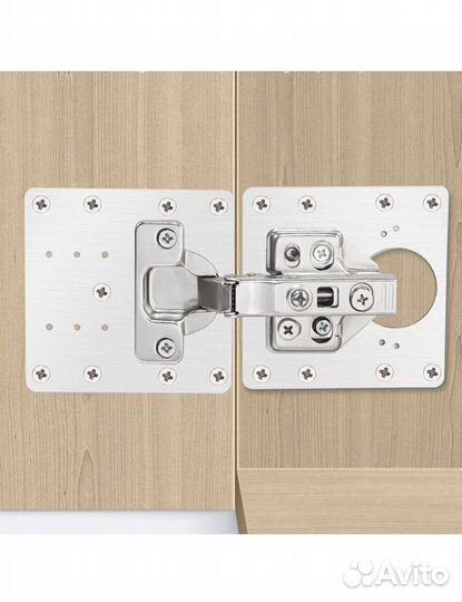 Металлическая пластина для ремонта петлей шкафов