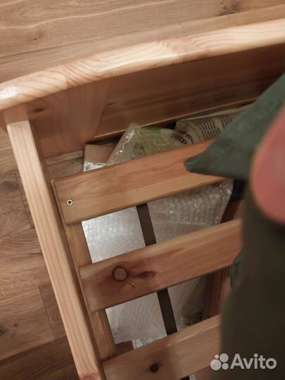 Кровать односпальная с матрасом бу массив сосны