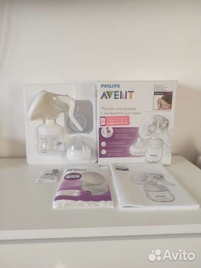 Молокоотсос avent ручной natural SCF330/20