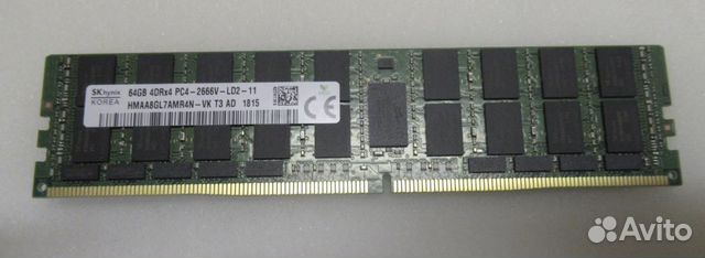 32Gb DDR4 2933MHz Samsung ECC Reg 18шт 64Gb 128Gb