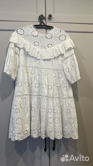 Белое платье из шитья