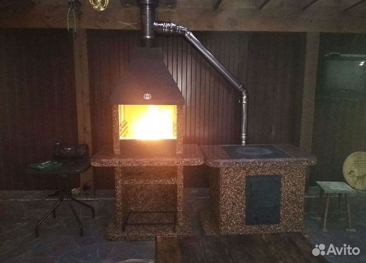 Печь под казан барбекю