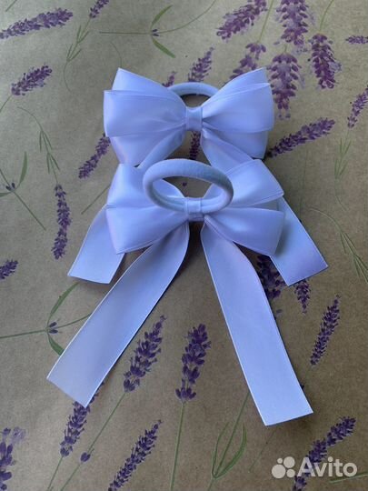 Бантики для волос на резинке