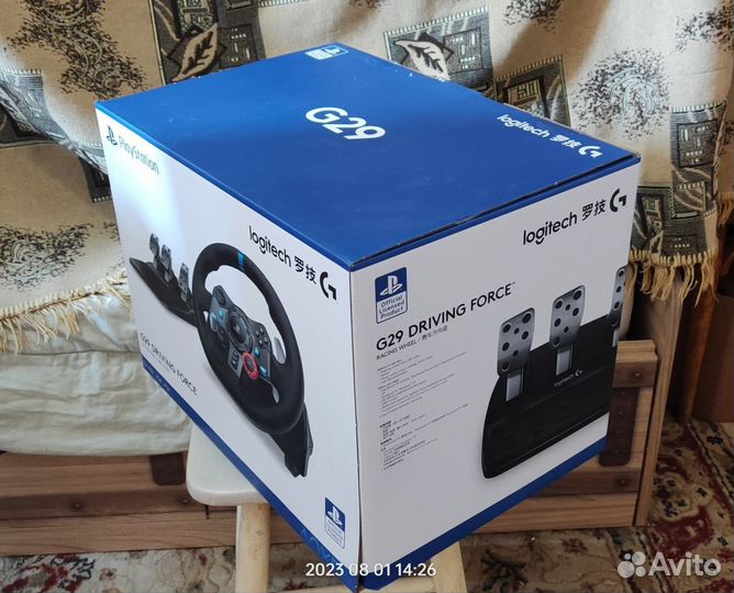 Комплект Logitech G G29 Driving Force, черный
