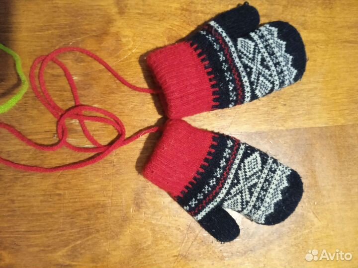 Варежки детские зимние до 2х лет