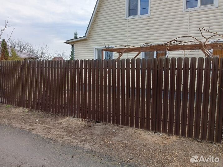 Забор из профнастила