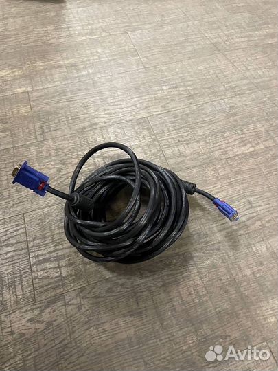 Кабель VGA-VGA от vcom 10 метров