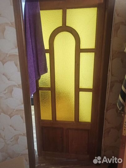 Дверь входная деревянная с коробкой