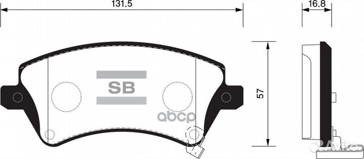 Колодки тормозные дисковые SP1502 Sangsin brake