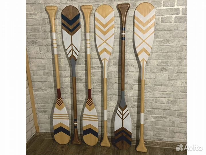 Весло декоративное деревянное