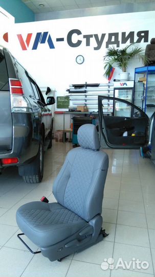 Чехлы экокожа-ромб Toyota Prado150 c 2009-2017 г