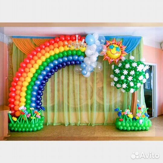 Шары. Арки. Фонтаны