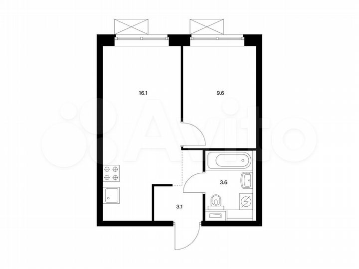 1-к. квартира, 32,4 м², 11/33 эт.