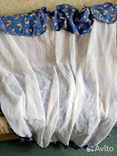 Балдахин и мягкие бортики для детской кроватки