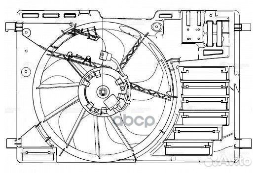 Вентилятор радиатора ford kuga 13- LFK 1005 luzar