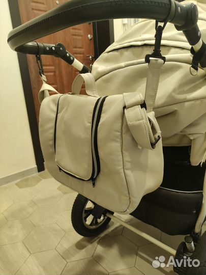 Коляска 2 в 1 Indigo эко кожа