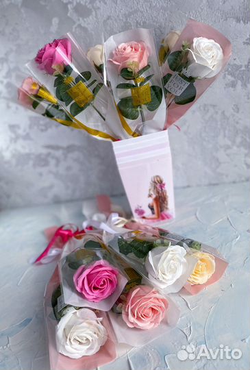 Роза комплимент (мыльная )