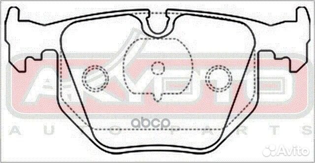 Колодки тормозные дисковые задние AKD-1045 akyoto