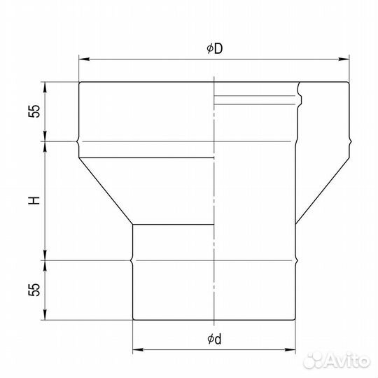 Старт-сэндвич ferrum (430/0,8мм + нерж.) Ф130х200