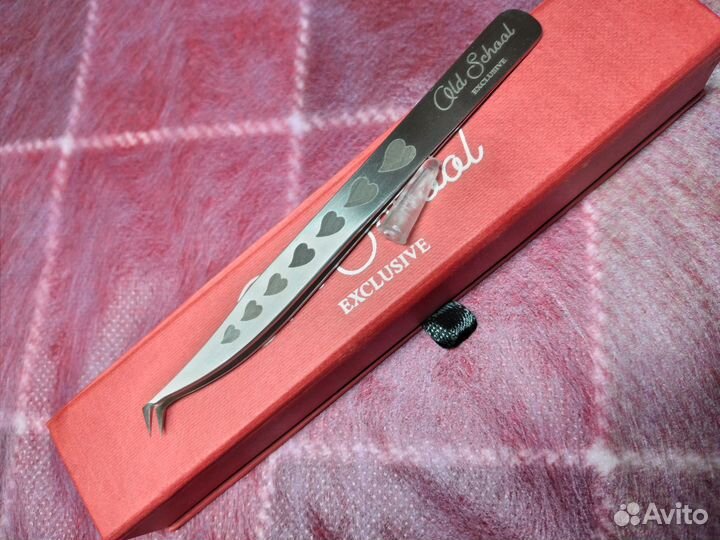 Пинцет для наращивания ресниц Old School