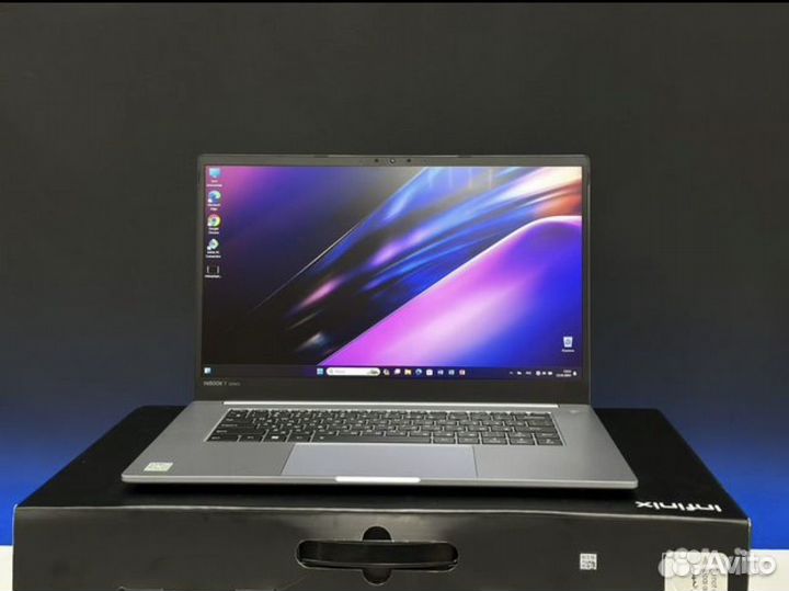 Новый ноутбук IPS 8G озу SSD256g 4 ядра Металл