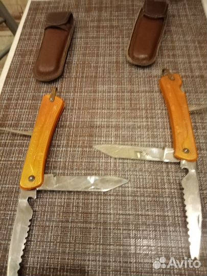 Нож складной осётр с чехлом СССР