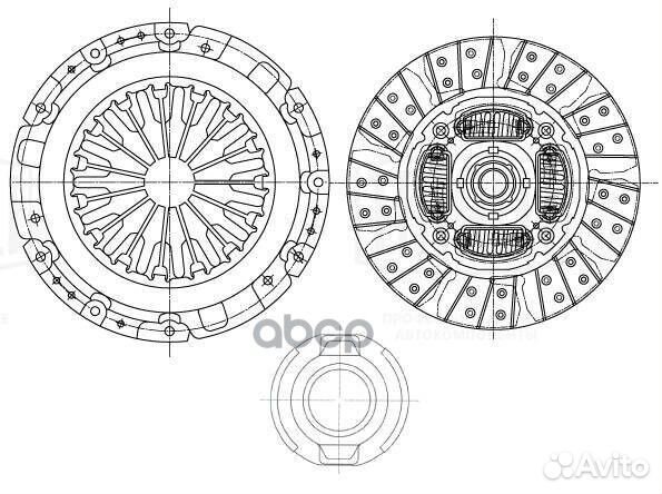 Сцепление компл. mitsubishi L200 06- fr1100