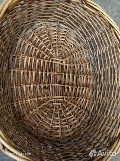Корзина плетеная большая бу