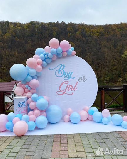 Фотозона на гендер пати