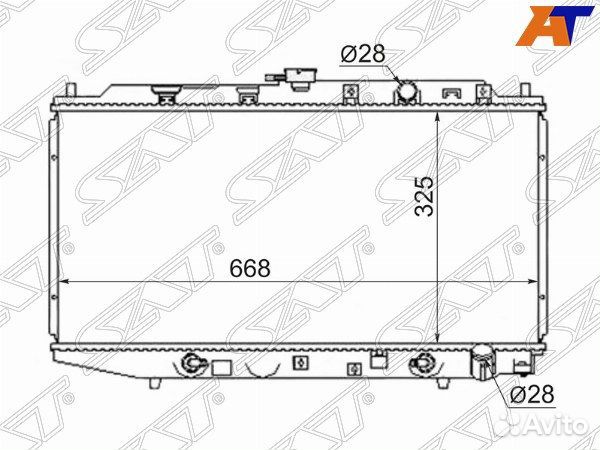 Радиатор honda concerto