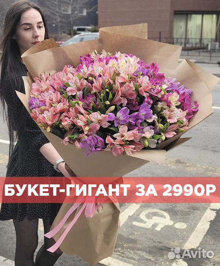 Букет из Свежих Альстромерий с Доставкой