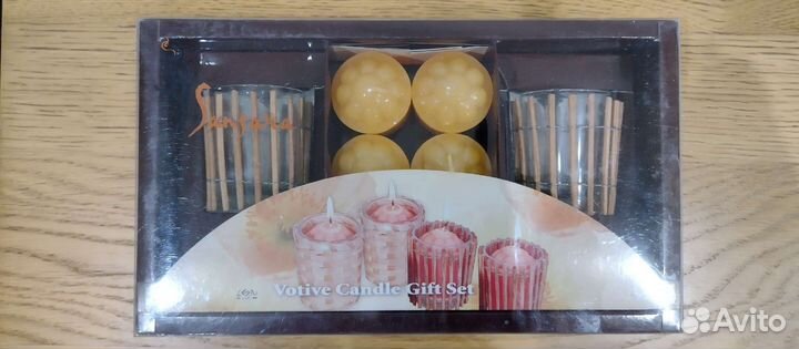 Подарочный набор: подсвечники и свечки