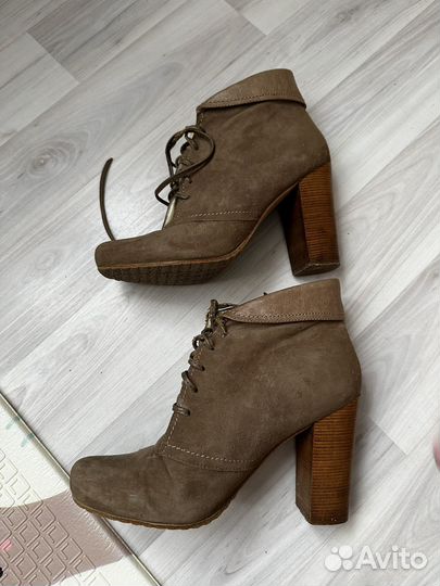 Ботильоны натуральная замша