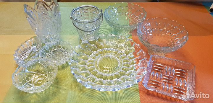 Хрусталь ваза салатник СССР