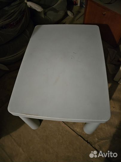 Детский стол и стул IKEA mammut маммут