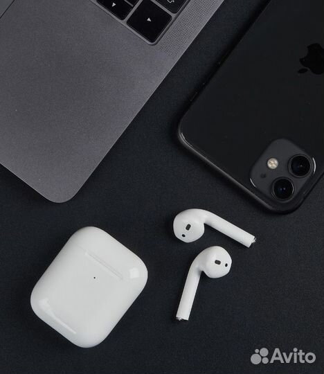 Новые беспроводные наушники airpods 2