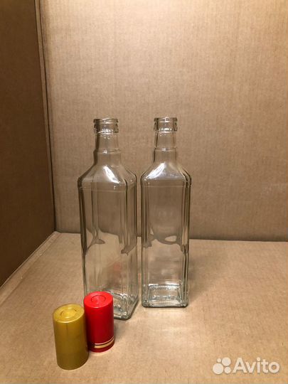 Бутылка штоф квадратная 500 мл