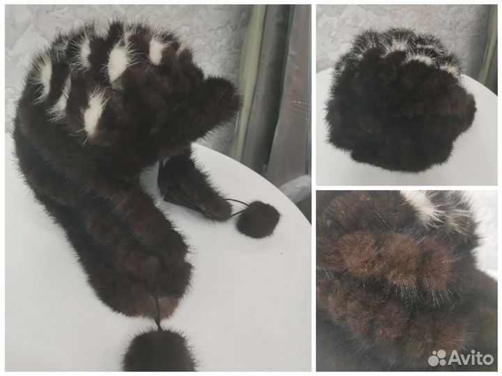 Шапка норковая женская