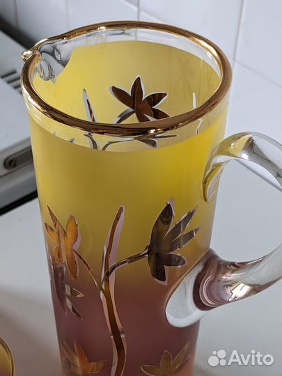 Кувшин и 6 стаканов СССР