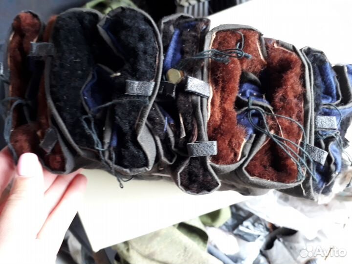 Рукавицы зимние трехпалые армейские